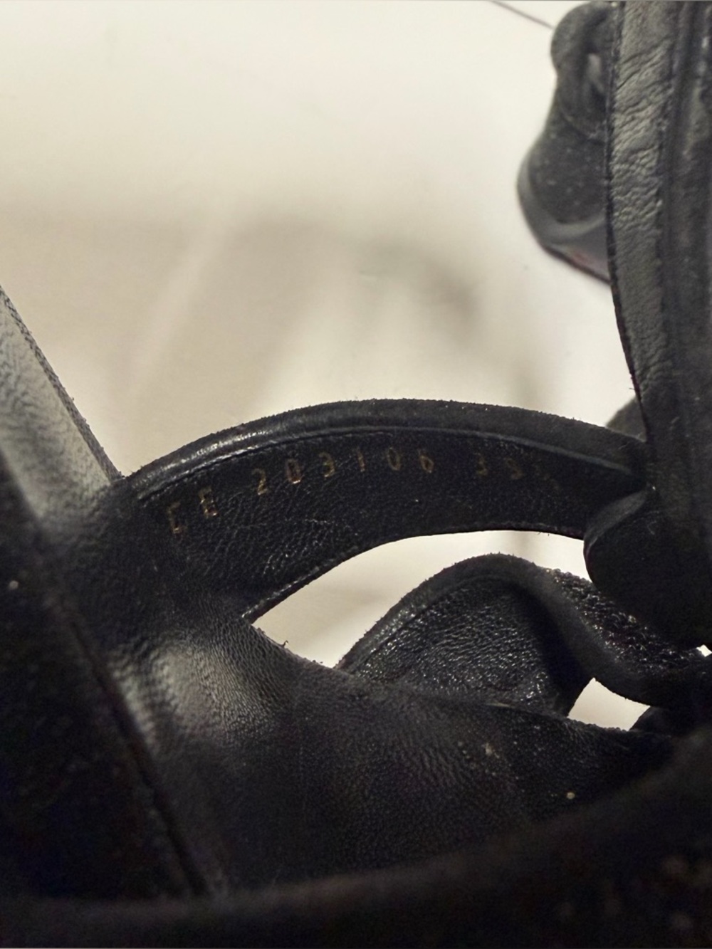 Saint Laurent Tribute 105 Platform Sandals Calfskin Black size 39.5 - Picture 9 of 13